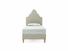 Rose Single Bed Frame In Dove fabric