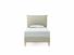Willow Single Bed Frame In Dove fabric