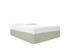Base Only European King Size Divan In Dove fabric