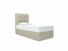 Iris Single Divan In Dove fabric