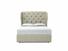 Camelia Double Ottoman In Dove fabric