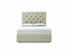 Foxtail (Tall) Double Ottoman In Dove fabric