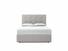 Poppy Double Ottoman In Whisper fabric