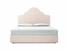 Rose Super King Size Ottoman In Seashell fabric