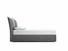 Willow Double Ottoman In Granite fabric