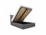Willow Double Ottoman In Granite fabric