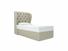 Camelia Single Ottoman In Dove fabric