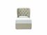 Camelia Single Ottoman In Dove fabric