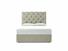 Foxtail (Tall) Double Divan In Dove fabric