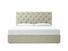 Foxtail (Tall) Emperor Divan In Dove fabric