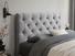 Foxtail Small Double Bed Frame In Dove fabric