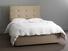 Iris Single Ottoman In Dove fabric