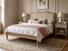 Liquorice Super King Size Bed Frame In Dune House Linen fabric