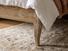 Liquorice Super King Size Bed Frame In Dune House Linen fabric