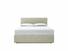 Burdock European King Size Ottoman In Dove fabric