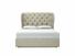 Camelia European King Size Ottoman In Dove fabric