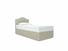Primrose Single Ottoman In Dove fabric