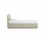 Primrose Single Ottoman In Dove fabric