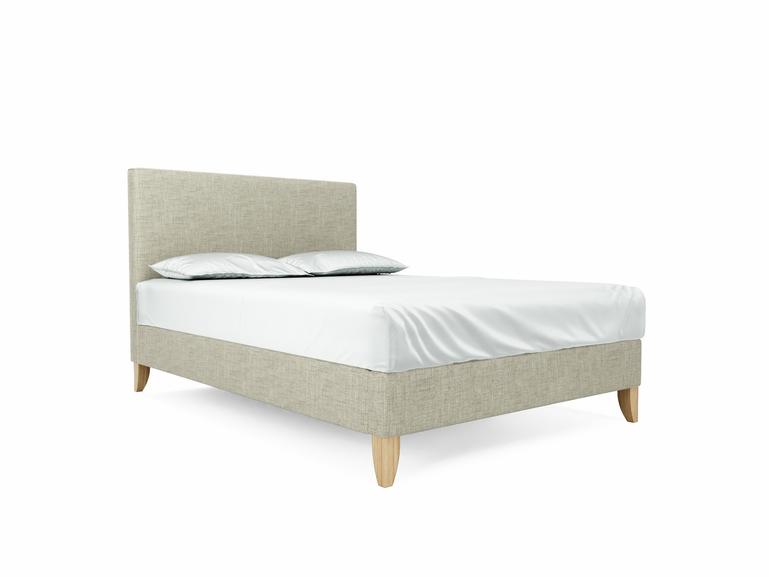 Burdock Double Bed Frame In Dove fabric