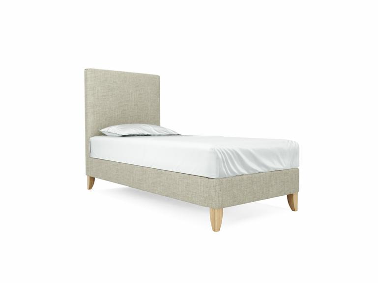 Burdock (Mid) Single Bed Frame In Dove fabric