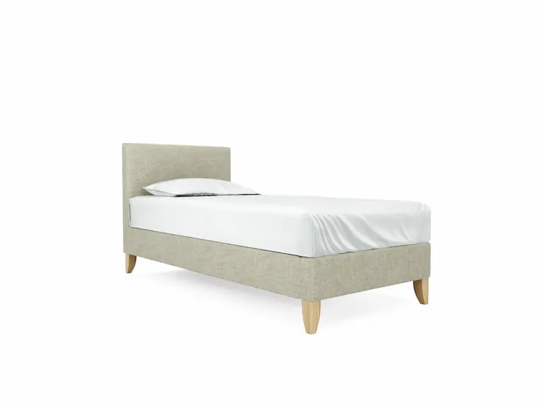 Burdock (Short) Single Bed Frame In Dove fabric