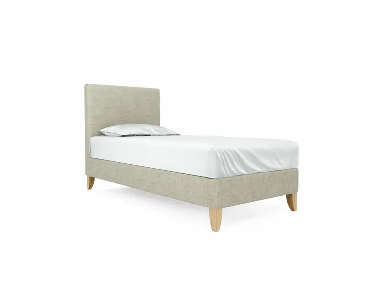 Burdock Single Bed Frame In Dove fabric