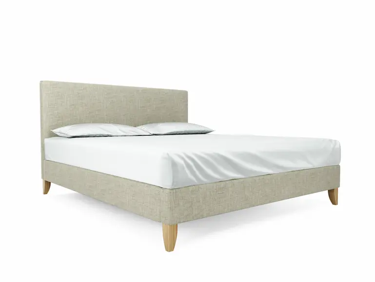 Burdock Super King Size Bed Frame In Dove fabric