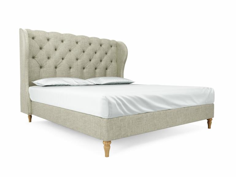 Camelia Super King Size Bed Frame In Dove fabric