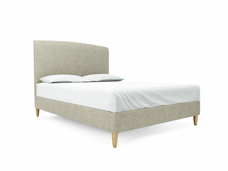 Dahlia King Size Bed Frame In Dove fabric