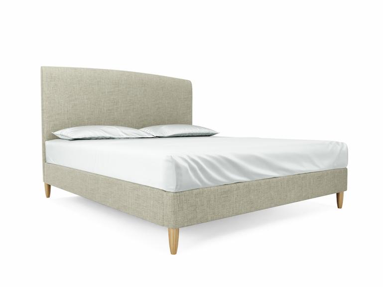 Dahlia Super King Size Bed Frame In Dove fabric