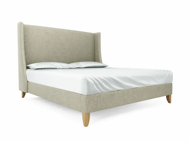 Holly Super King Size Bed Frame In Dove fabric