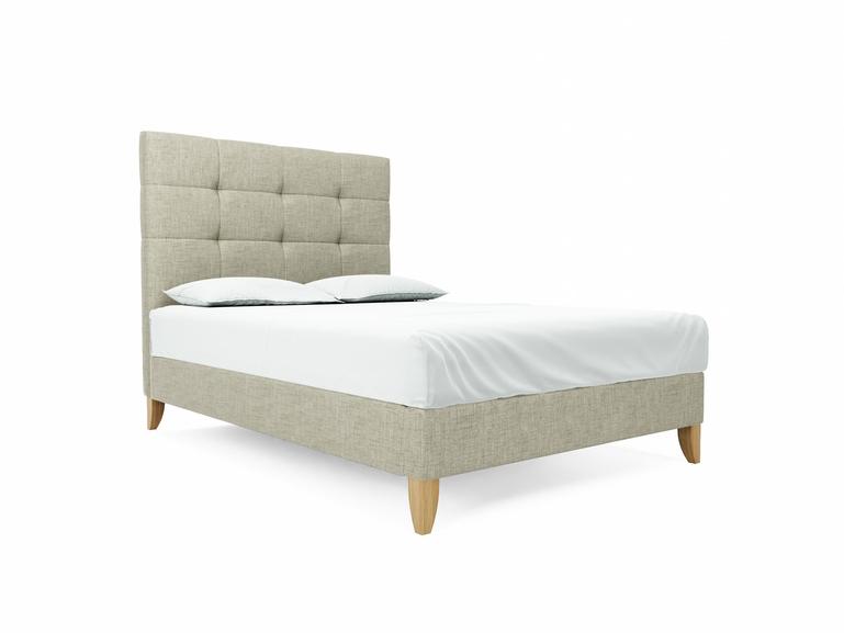 Iris Double Bed Frame In Dove fabric