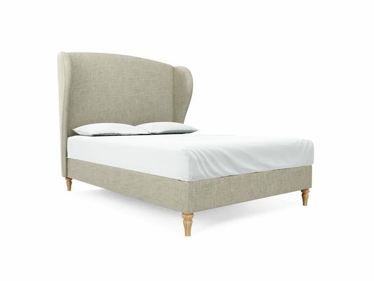 Lupin Double Bed Frame In Dove fabric
