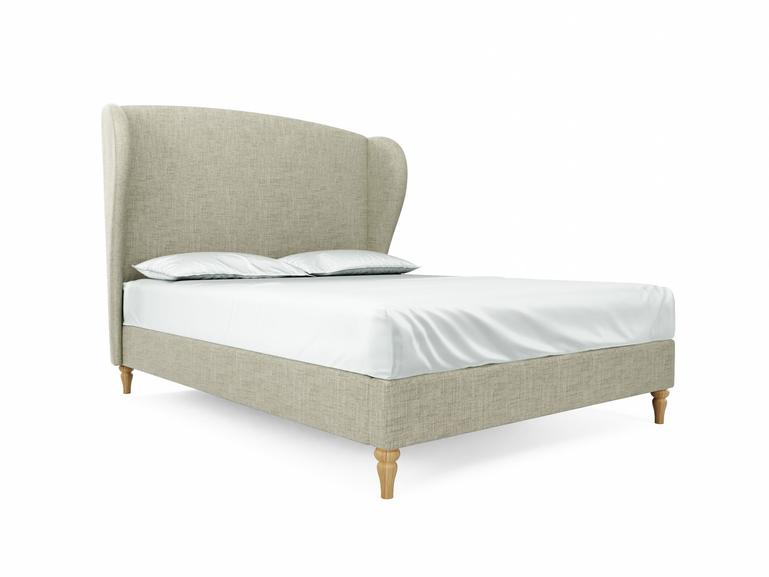 Lupin King Size Bed Frame In Dove fabric