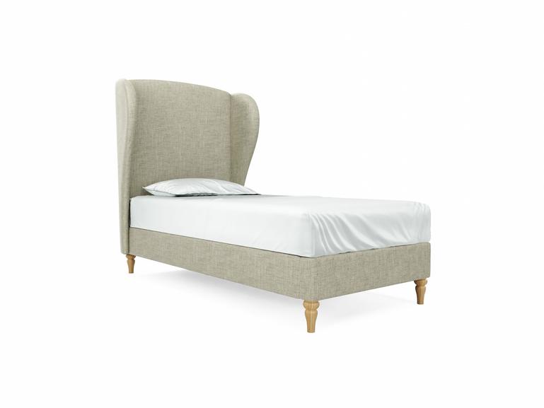 Lupin Single Bed Frame In Dove fabric