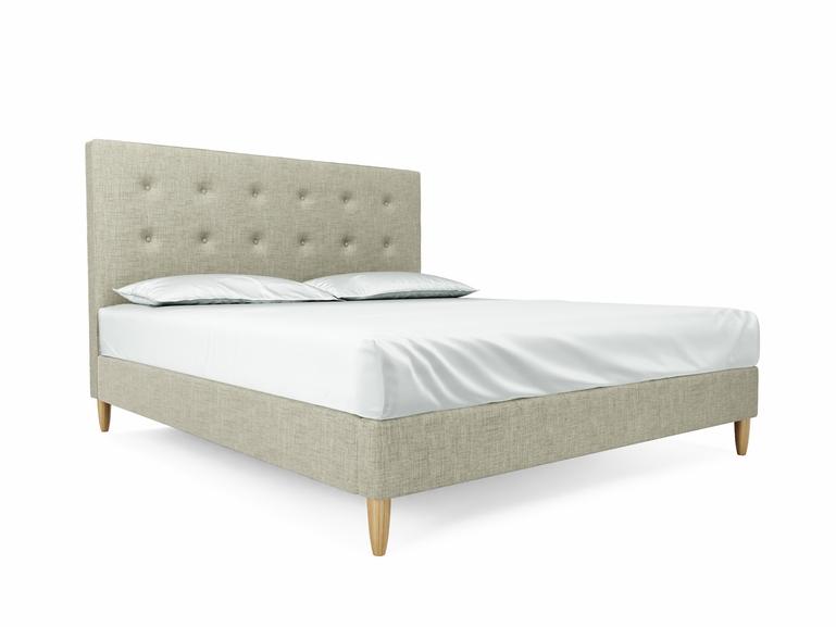 Poppy Super King Size Bed Frame In Dove fabric