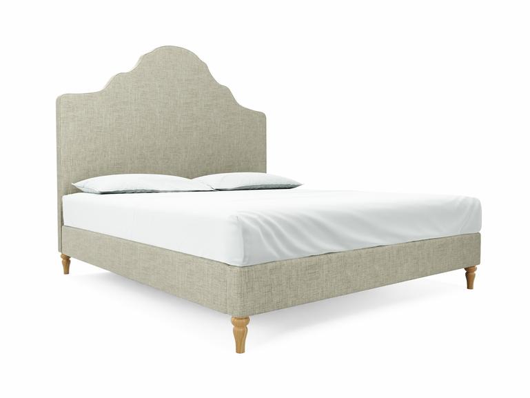 Rose Super King Size Bed Frame In Dove fabric