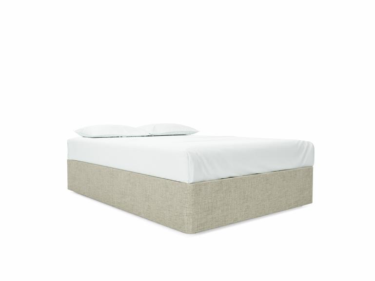 Base Only Double Divan In Dove fabric