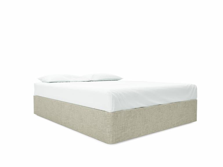 Base Only European King Size Divan In Dove fabric