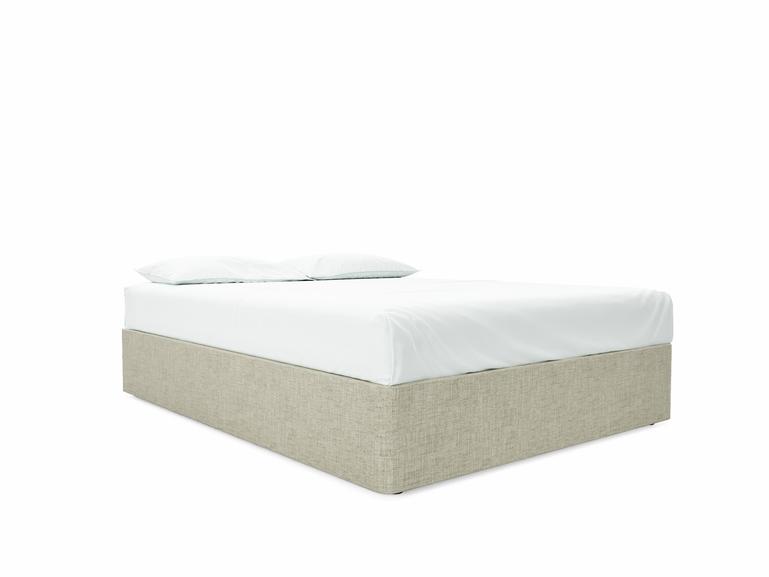 Base Only King Size Divan In Dove fabric