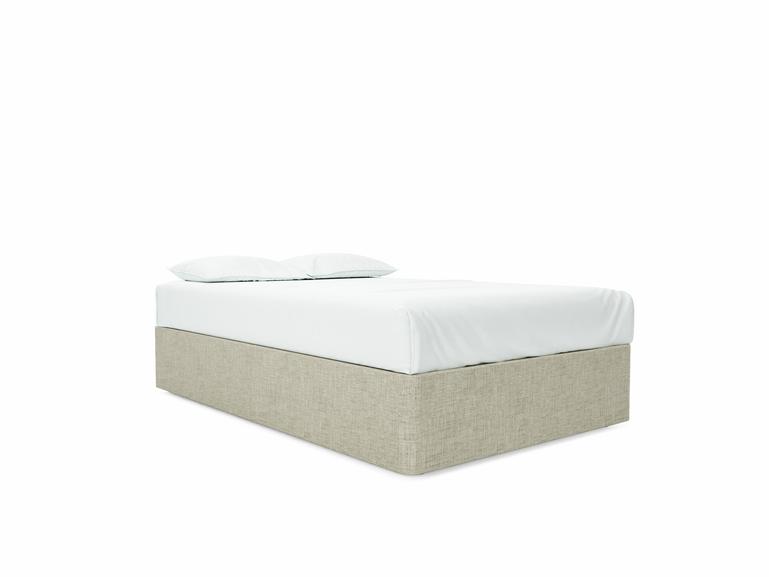 Base Only Small Double Divan In Dove fabric