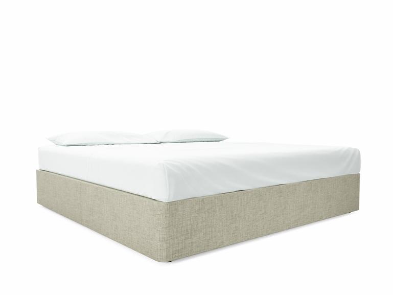 Base Only Emperor Divan In Dove fabric