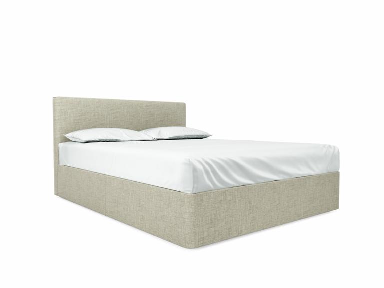 Burdock European King Size Divan In Dove fabric
