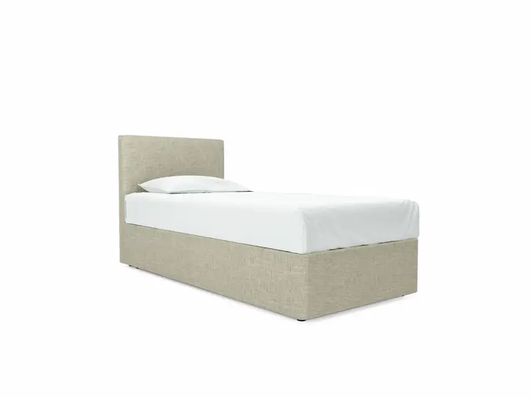 Burdock Single Divan In Dove fabric