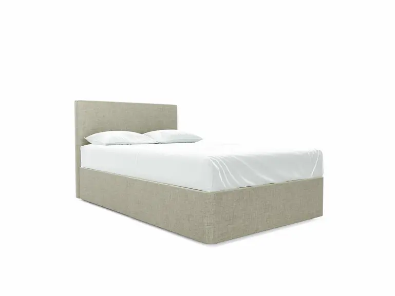 Burdock Small Double Divan In Dove fabric