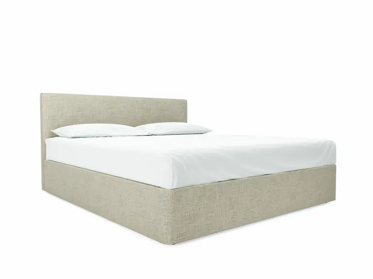 Burdock Super King Size Divan In Dove fabric