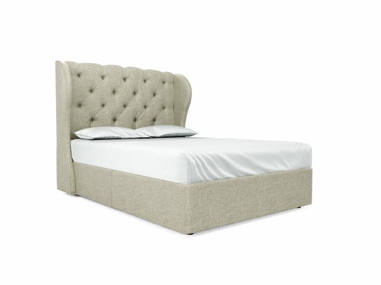 Camelia Double Divan In Dove fabric