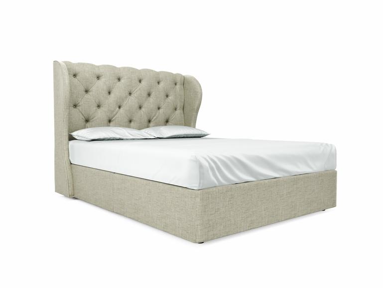Camelia King Size Divan In Dove fabric