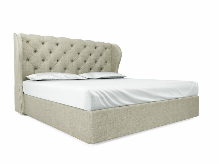 Camelia Emperor Divan In Dove fabric