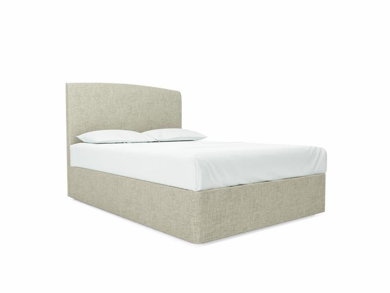 Dahlia Double Divan In Dove fabric